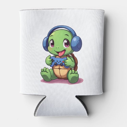 Funny Turtle Gamer Gaming Turtles Video Game (2) Blikjeskoeler (Voorkant)
