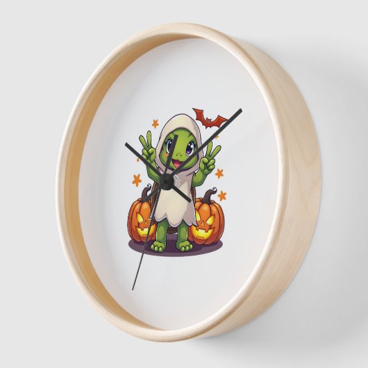 Funny Turtle Ghost Pumpkin Boo Halloween Kinder Ma (Hoek)