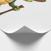 Funny Turtle Hiking Graphic Camping Lover Adventur Cadeaupapier (Hoek)