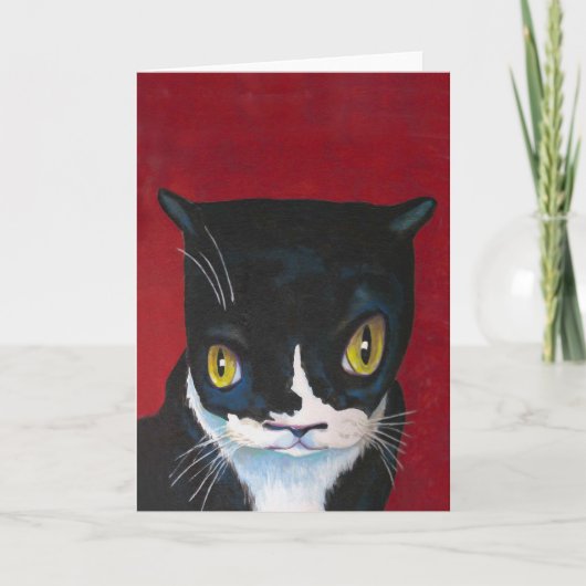 Funny Tuxedo Carte de chat (Devant)