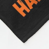 Funny Tuxedo Cat On Pumpkin Happy Hallothanksmas M Fleece Deken (Hoek)