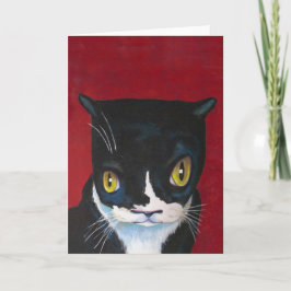 Funny Tuxedo Kat Kaart