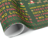 Funny Twas's nacht voor Kerstmis. Cadeaupapier (Rol Hoek)