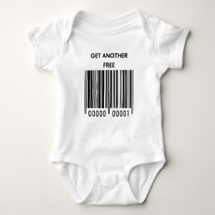 Funny twin baby bodysuit