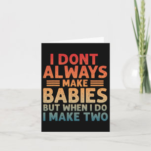 Funny Twin Fathers Day Ba2 Kaart