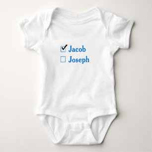 Funny Twins Boys Blue Baby Bodysuit