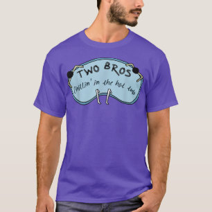 Funny Two Bros Chillin in Hot Tub Apparel T-shirt