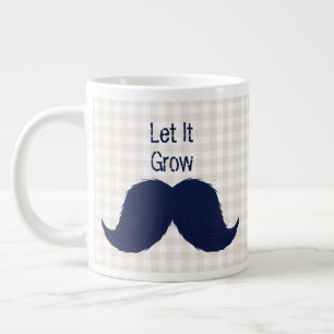 Funny typografie snor extra grote beker