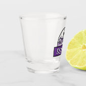 Funny typography "Groom squad" personalized text Shot Glas (Links)