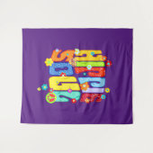 Funny Typography - HIPPIE SOUL 1 Wandkleed (Voorkant (horizontaal))