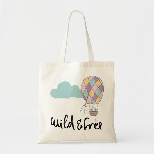 Funny Typography Hot Air Bird Tote Bag (Voorkant)