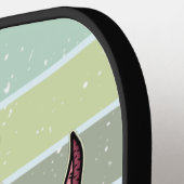 Funny Tyrannosaurus Rex Pink T-Rex Retro Custom Pickleball Paddle (Links Detail)