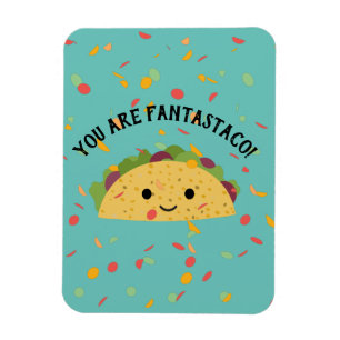 Funny U bent Fantastaco Cute Kawaii Taco Magneet