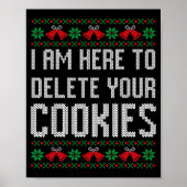 Funny Ugly Christmas Sweater Computer Geek Christm Poster (Voorkant)