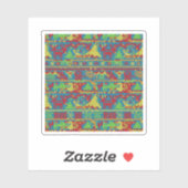 Funny Ugly Christmas Sweater Pattern Holiday  Sticker (Vel)