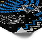 Funny Ugly Hanukkah Sweater Lets Get Lit Menorah J Poster (Hoek)