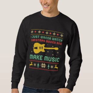 Funny Ugly KerstSweater maakt muzikant Trui