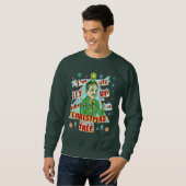 Funny Ugly KerstSweater Retro Drink Man Trui (Voorkant volledig)