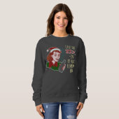 Funny Ugly KerstSweater Retro Rum Woman Humor Trui (Voorkant volledig)