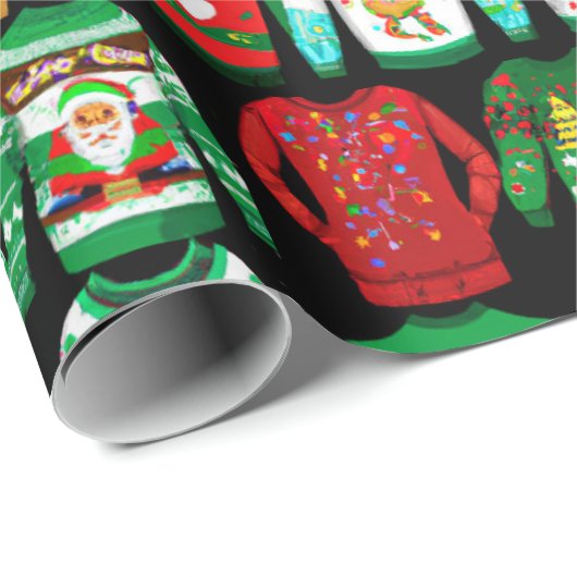 Funny Ugly KerstSweaters Cadeaupapier (Rol Hoek)