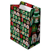 Funny Ugly KerstSweaters Medium Cadeauzakje (Achterkant Gekanteld)