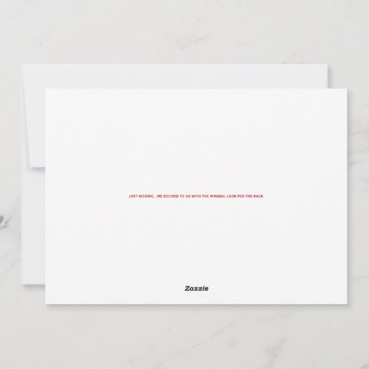 Funny Ugly Llama Christmas Stupide Carte photo (Dos)