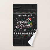 Funny Ugly Merry Kerstmis Bad Handdoek (Handdoek)