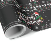 Funny Ugly Merry Kerstmis Cadeaupapier (Rol Hoek)