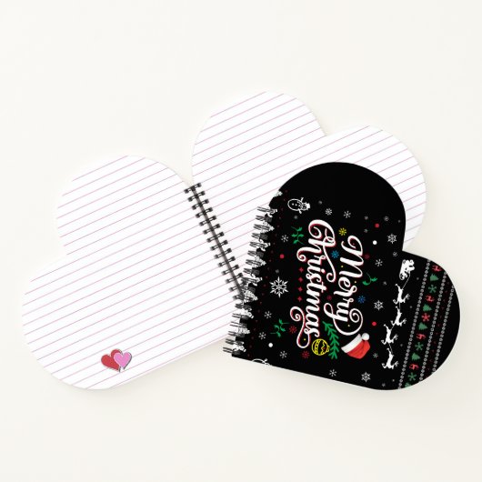 Funny Ugly Merry Kerstmis Notitieboek (Binnen)