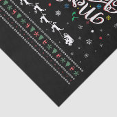 Funny Ugly Merry Kerstmis Tissuepapier (Detail)