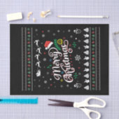 Funny Ugly Merry Kerstmis Tissuepapier (Craft)