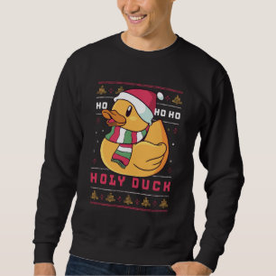 Funny Ugly met Kerstmis Duck Pun Ho Ho Trui
