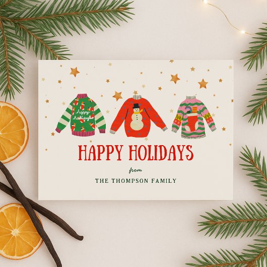 Funny Ugly Sweat Christmas Carte