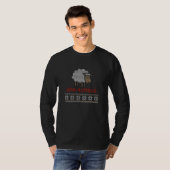 Funny Ugly Sweater | Baa Humbug-kerstmis T-shirt (Voorkant volledig)