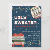 Funny Ugly Sweater Christmas Party Kaart (Voorkant)