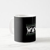 Funny Ugly T REX Kerstmis Koffiemok (Voorkant links)