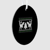 Funny Ugly T REX Kerstmis Ornament (voorkant)