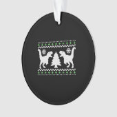 Funny Ugly T REX Kerstmis Ornament (voorkant)