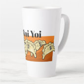 Funny Ukraine Perogy Pierogi Perohi Latte Mok (Rechterhoek)