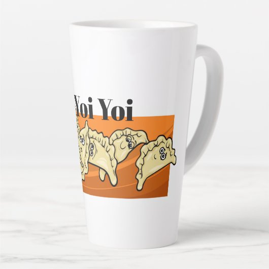 Funny Ukraine Perogy Pierogi Perohi Latte Mok (Rechterhoek)