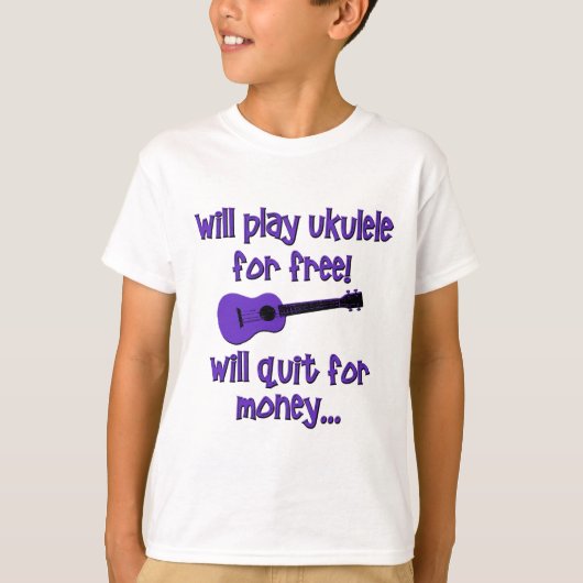 Funny Ukulele T-shirt (Voorkant)