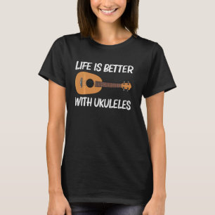 Funny ukulele voor mannen Hawaiian Instrument Pl T-shirt