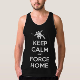 Funny Ultimate Frisbee- Keep Calm and Force Home T-shirt