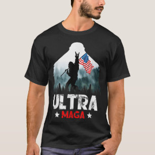 Funny Ultra Maga Vintage American Flag Ultra Maga T-shirt