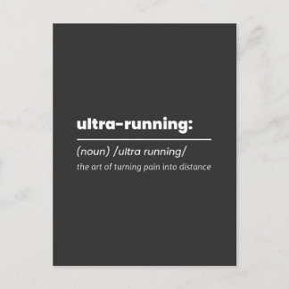 Funny ultra running definition  briefkaart