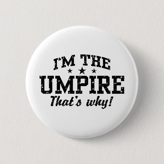 Funny Umpire Ronde Button 5,7 Cm (Voorkant)