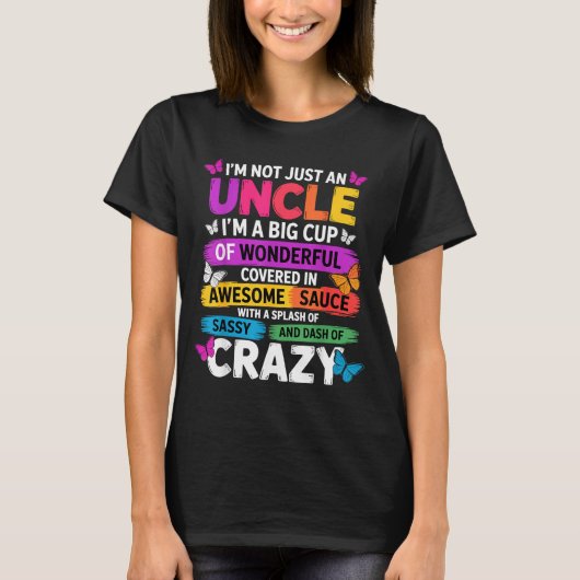 Funny Uncle Quote Sy Cool Uncle Men  T-shirt (Voorkant)