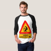 Funny Under Construction Graphic T-Shirt – Bureau (Devant entier)