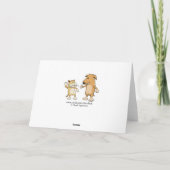 Funny Undercook Turkey Thanksgiving Card Feestdagen Kaart (Achterkant)