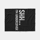 Funny Undercover Cop Easy Costume Lice  Fleece Deken (Voorkant (Horizontaal))